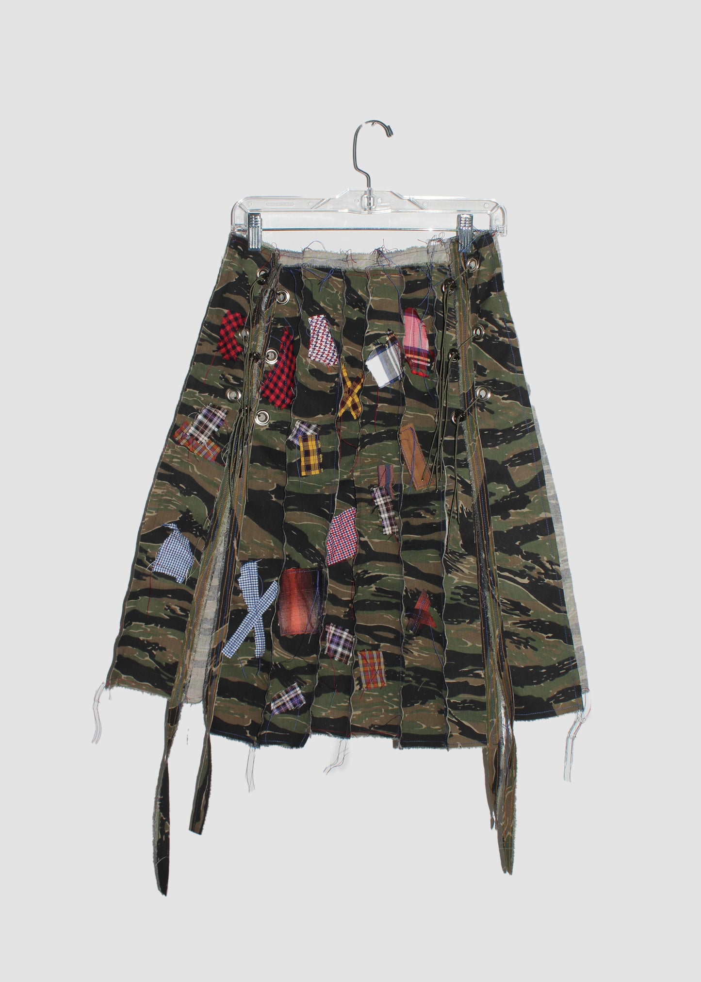 Lace Up Camo Skirt