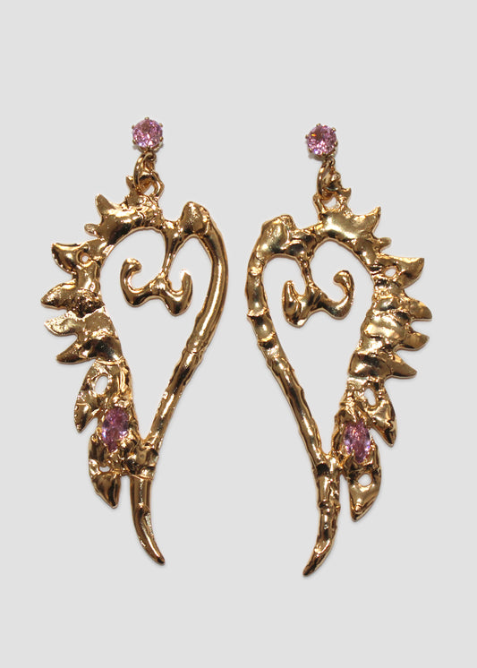 Gold Wing Earrings