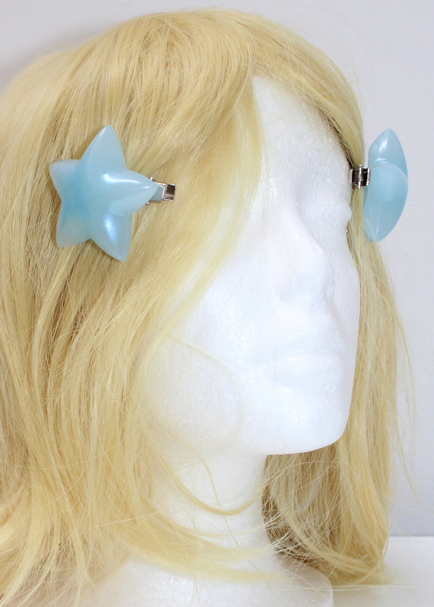 Blue Star Hair Clips