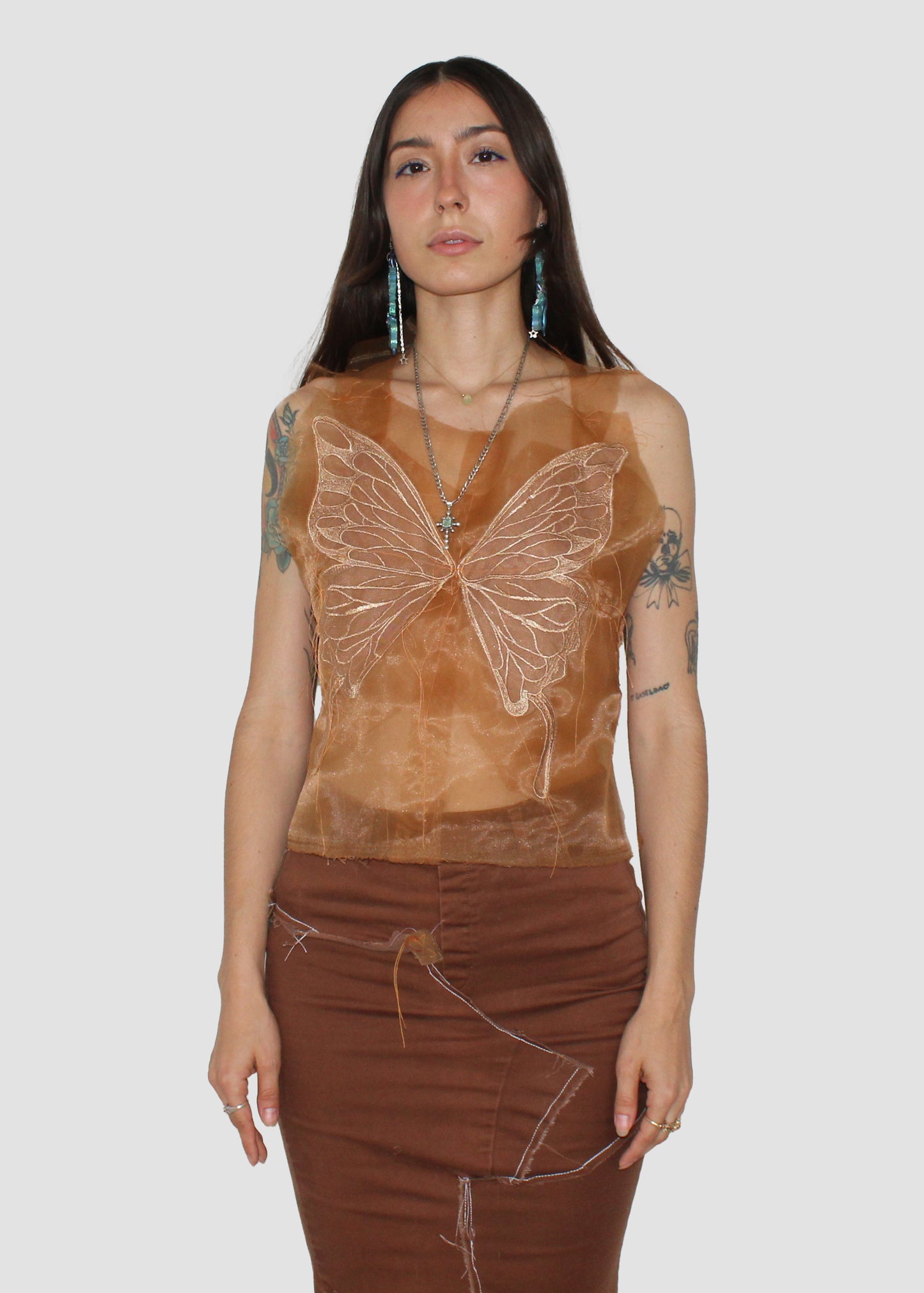 Mesh Butterfly Shirt