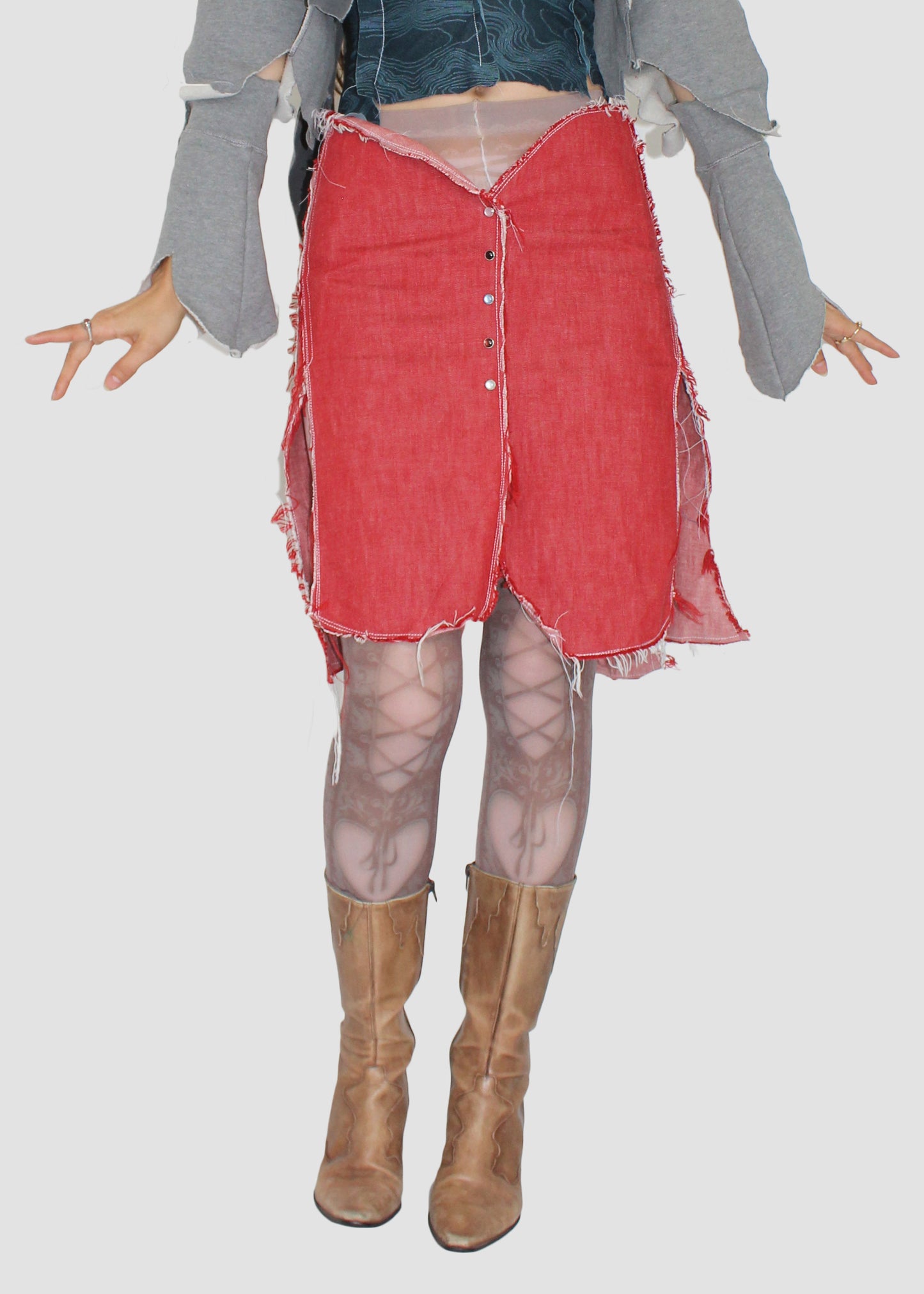 Venus Denim Snap Overskirt