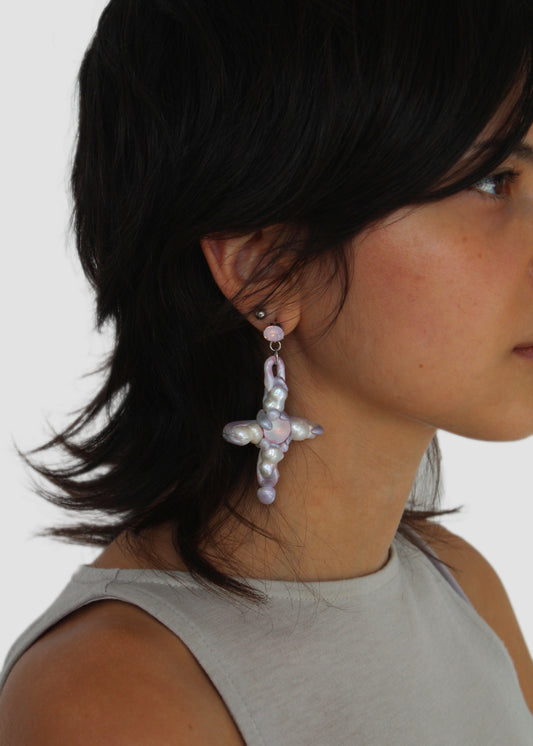 Pearl Amulet Earrings