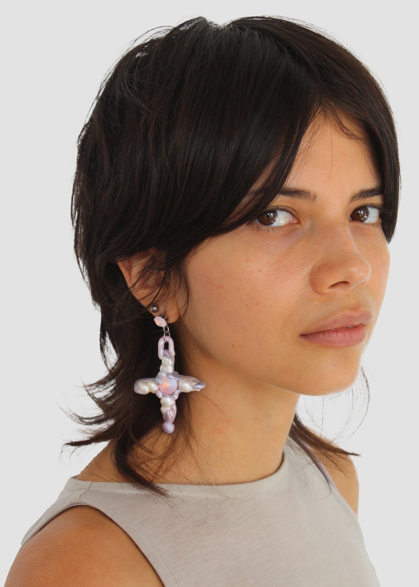 Pearl Amulet Earrings