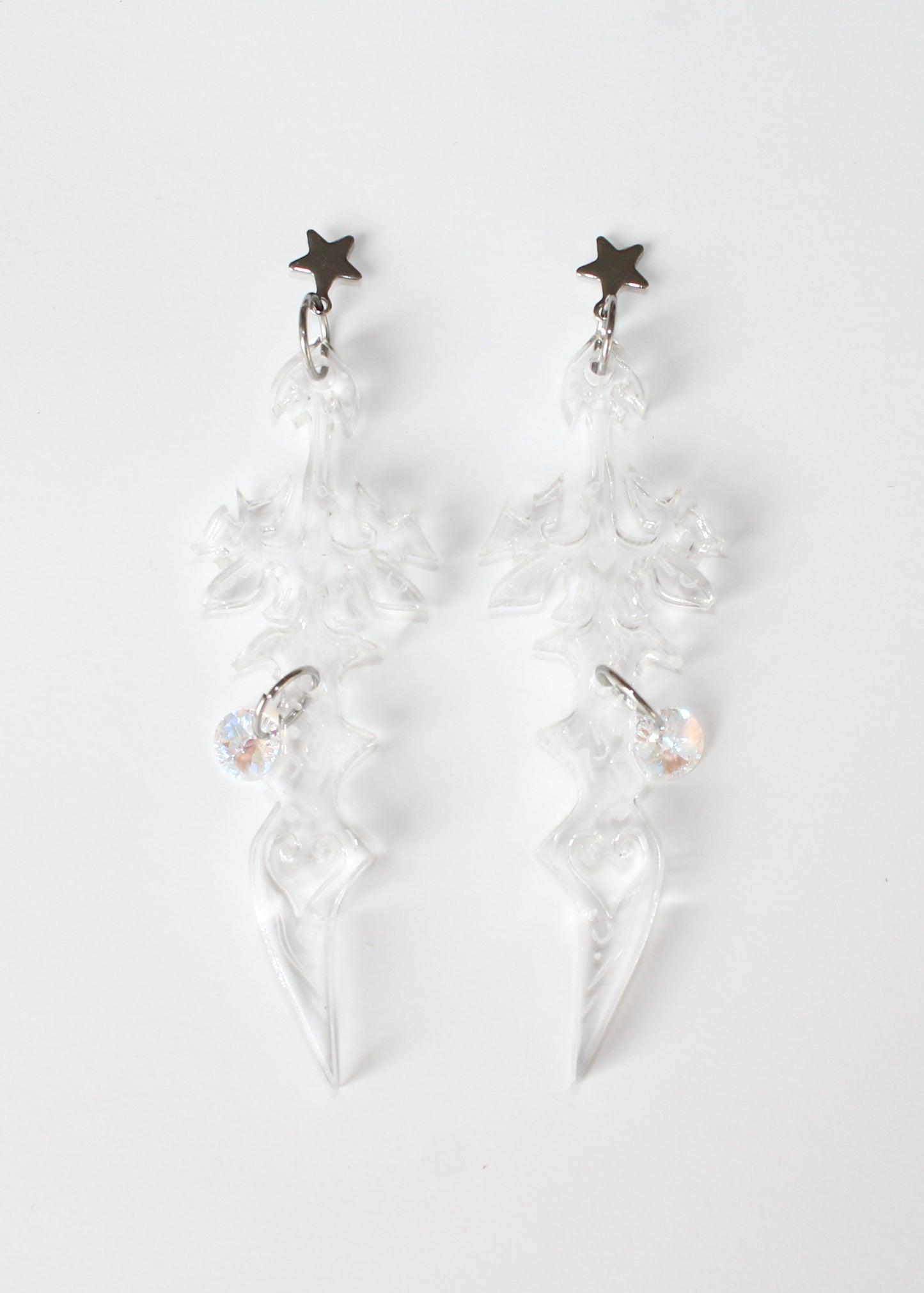 Spiky Star Sword Earrings