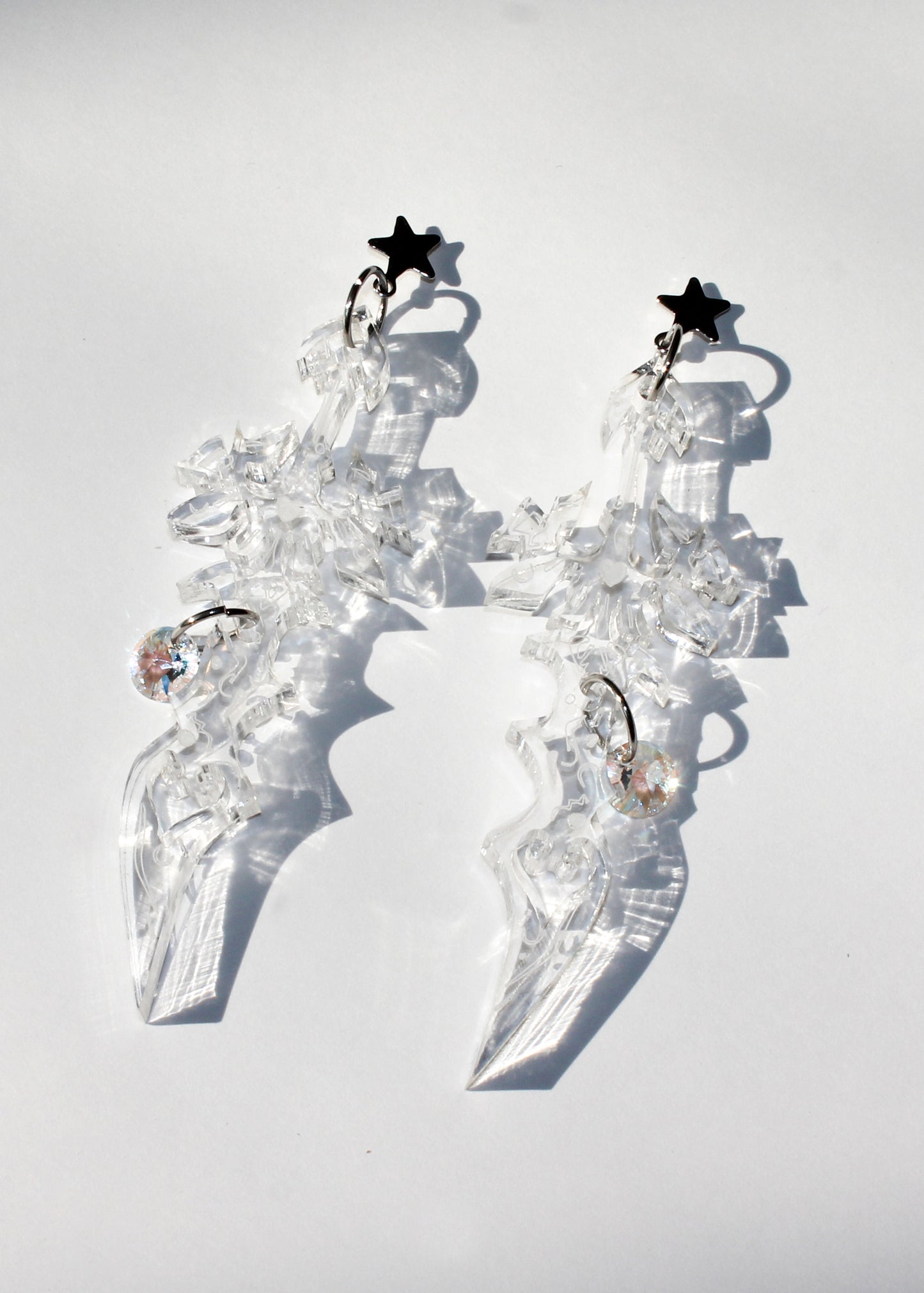 Spiky Star Sword Earrings