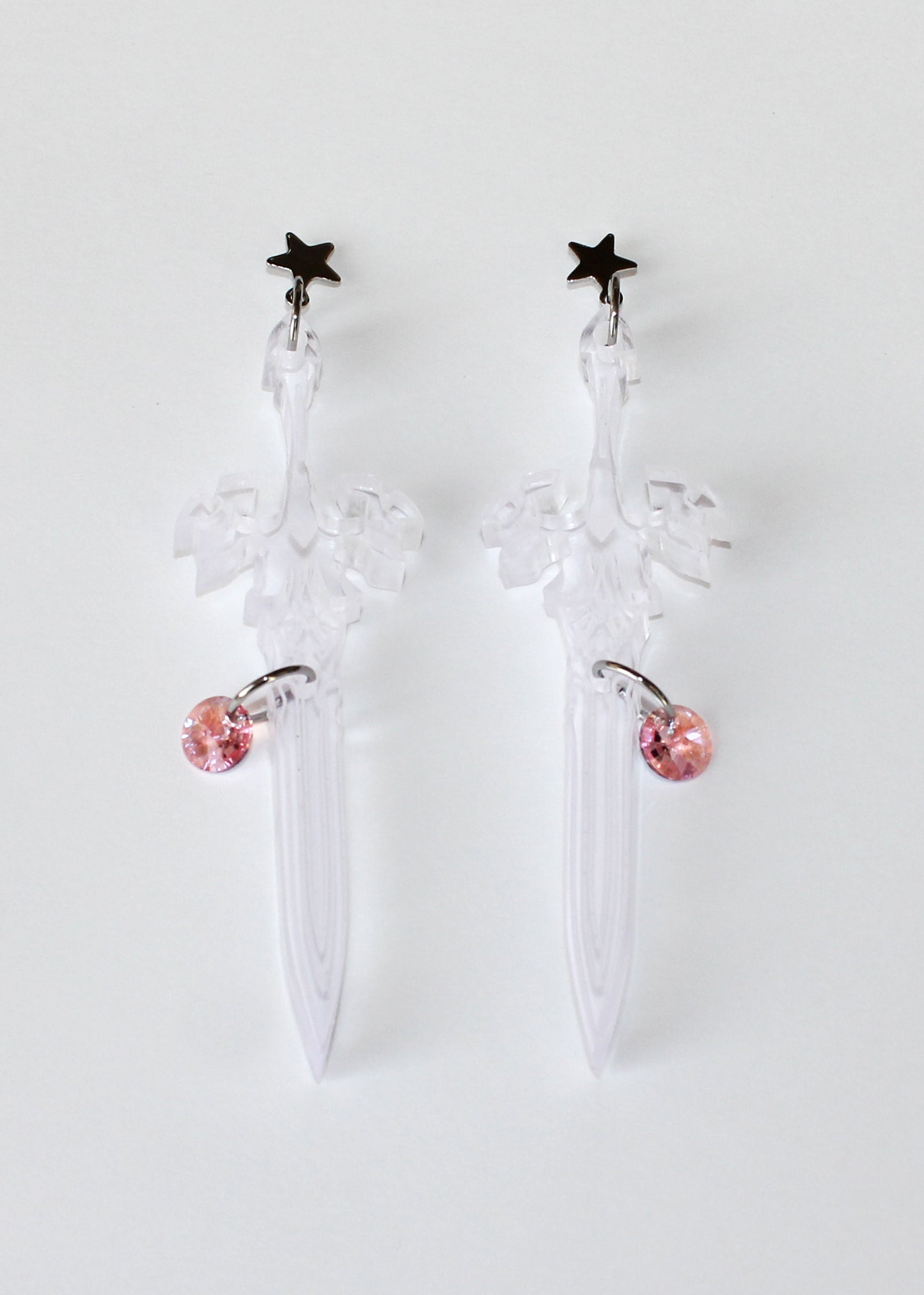 Pale Star Sword Earrings