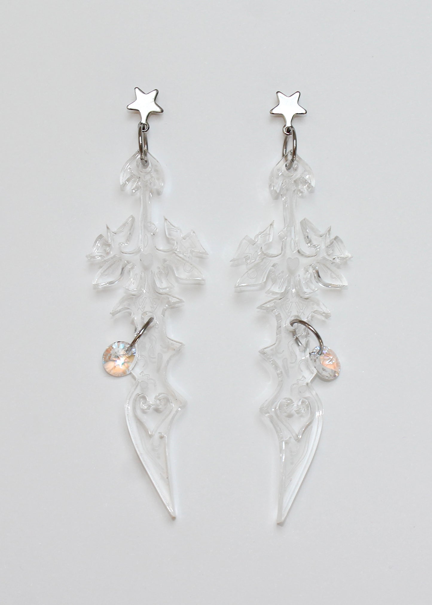 Spiky Star Sword Earrings