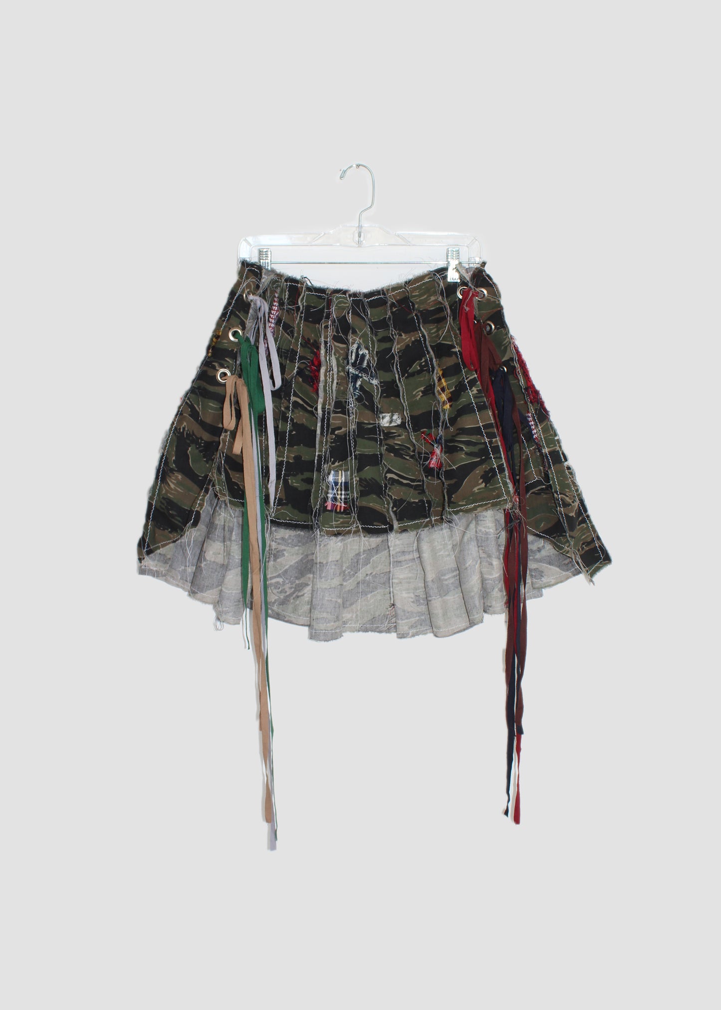Lace Up Camo Skirt