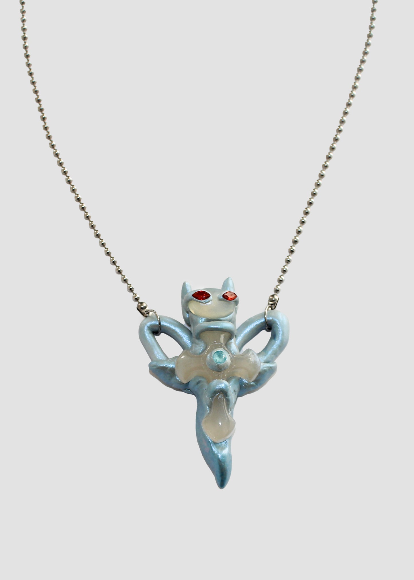 Transluscent Angel on Ball Chain