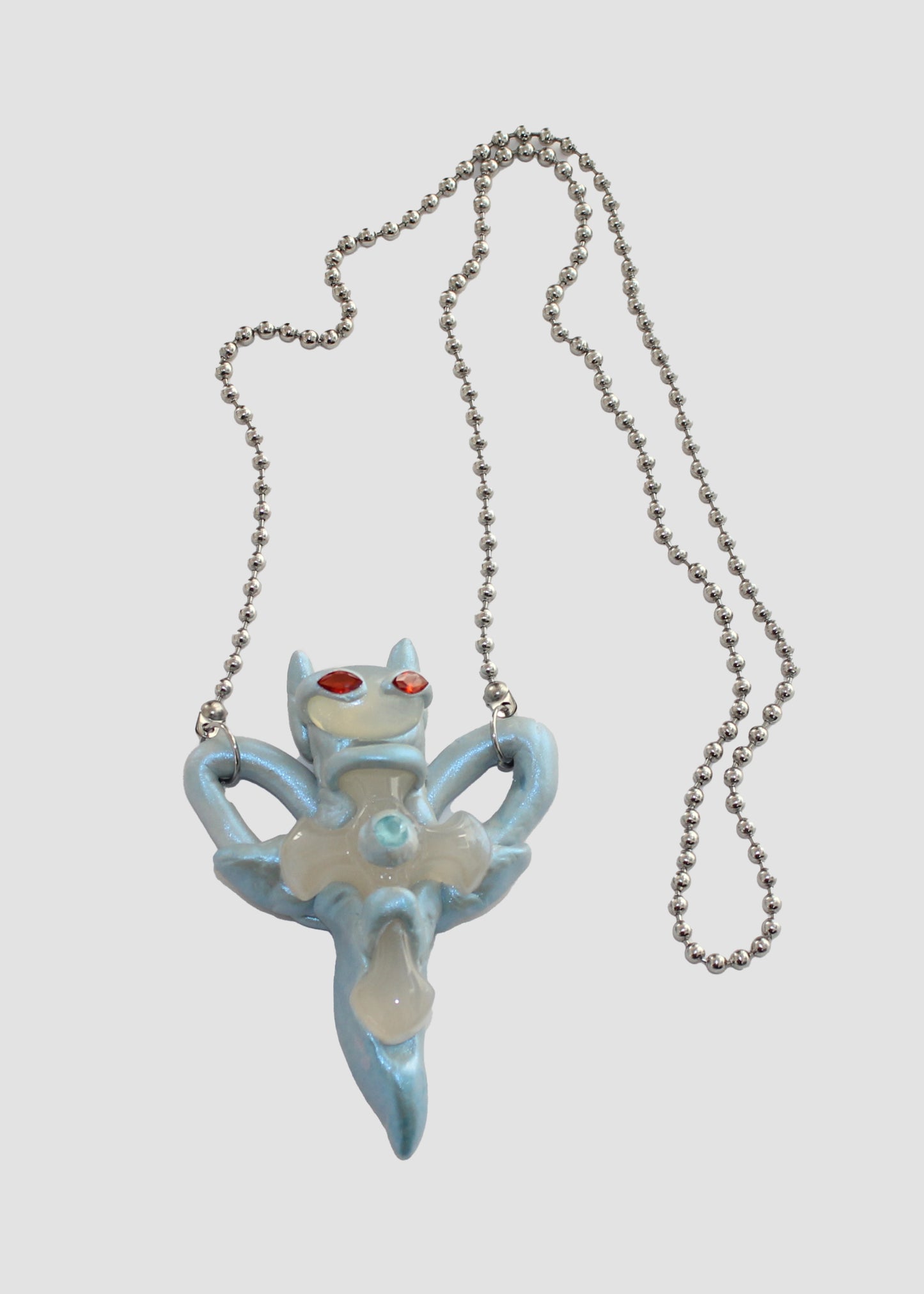 Transluscent Angel on Ball Chain