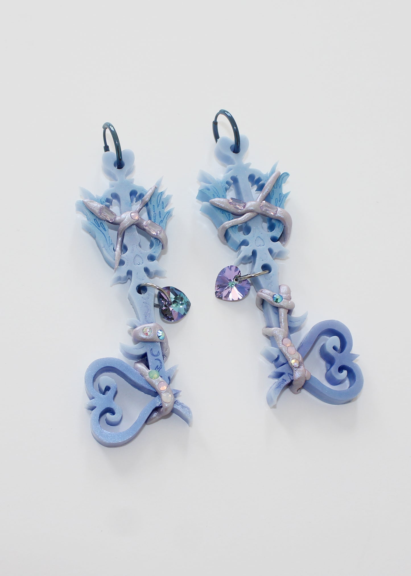 Winter Keyblade Hoops