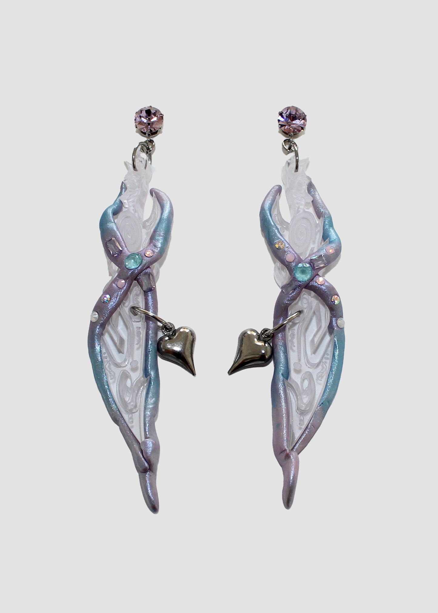 Pale Lavender Spiral Swords