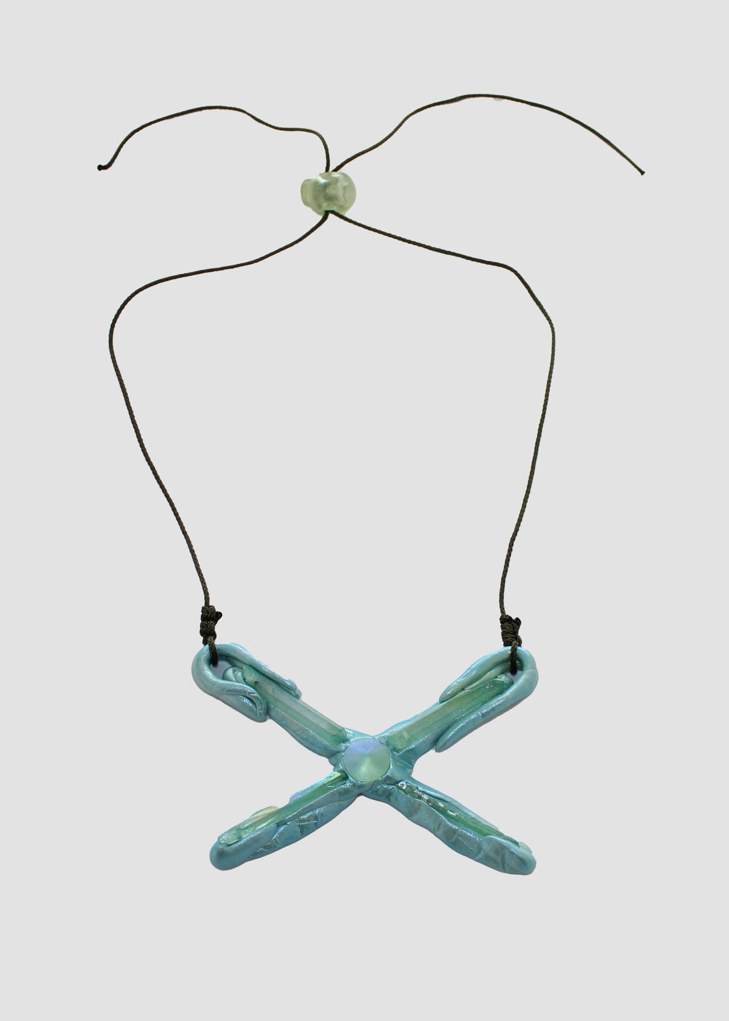 Green Amulet on Cord
