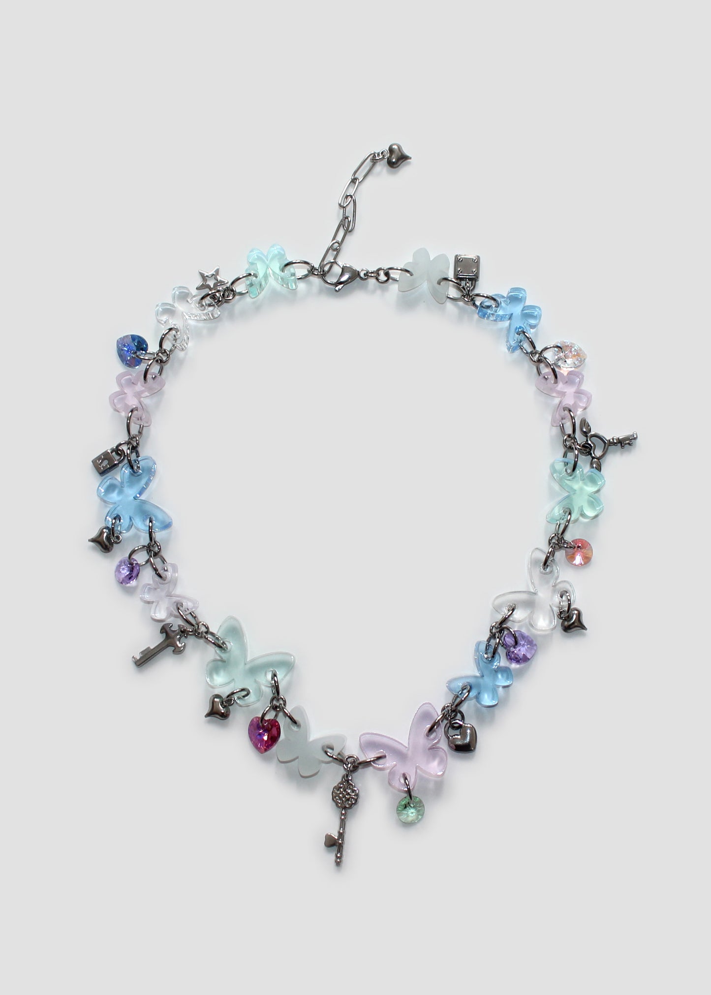 Pastel Butterfly Necklace