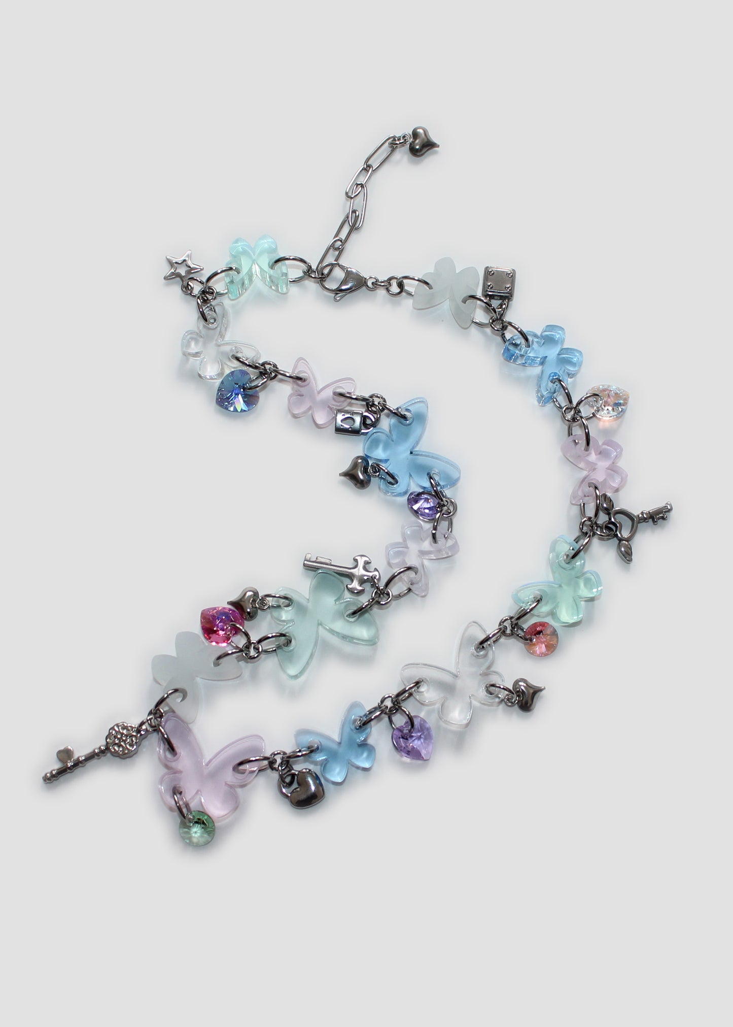 Pastel Butterfly Necklace