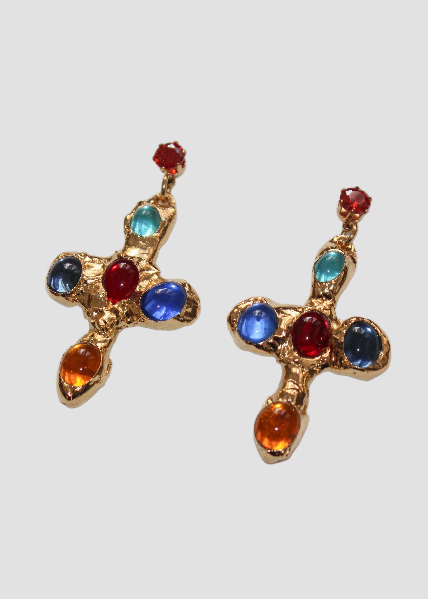 Byzantine Cross Earrings