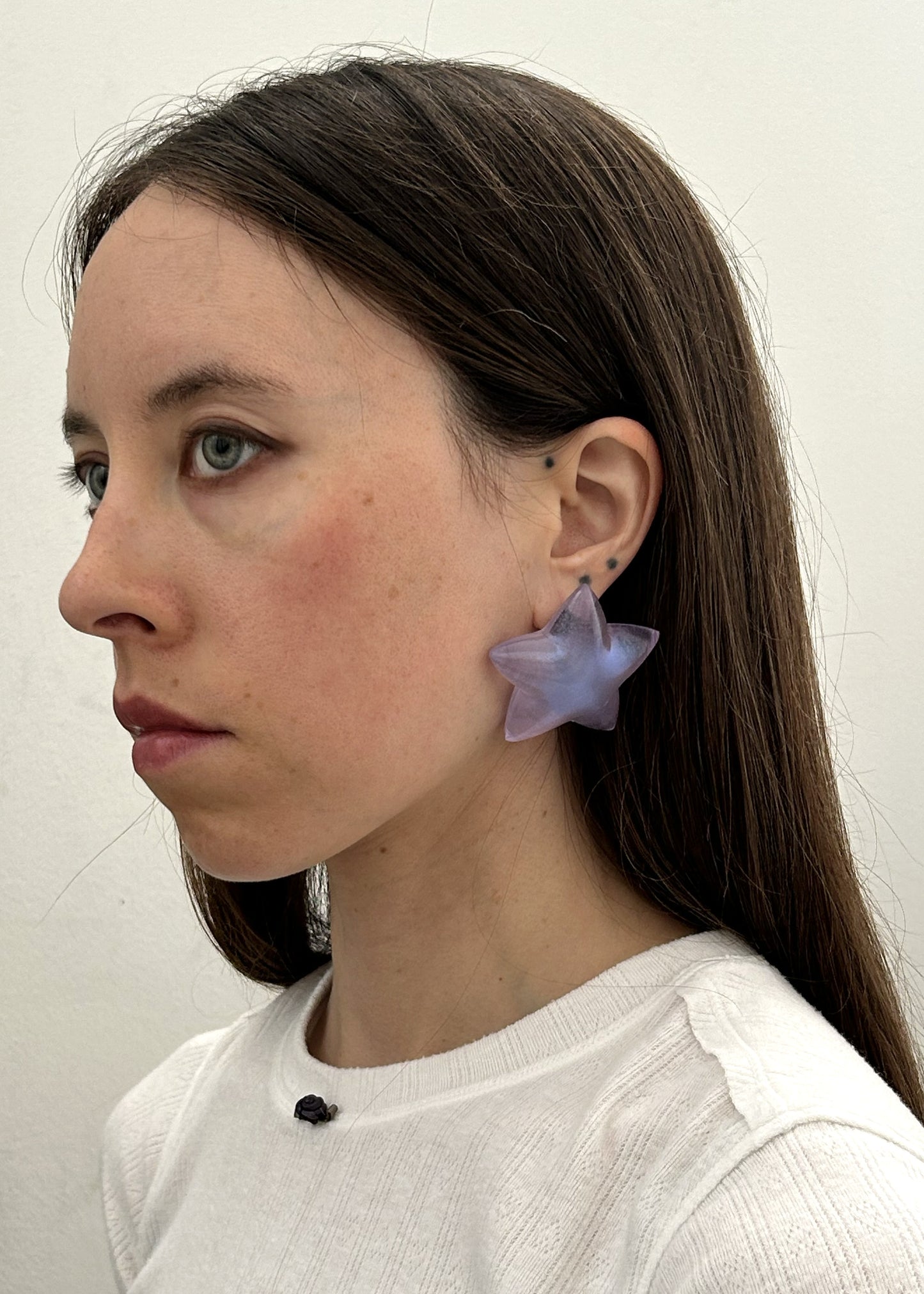 Purple Star Earrings