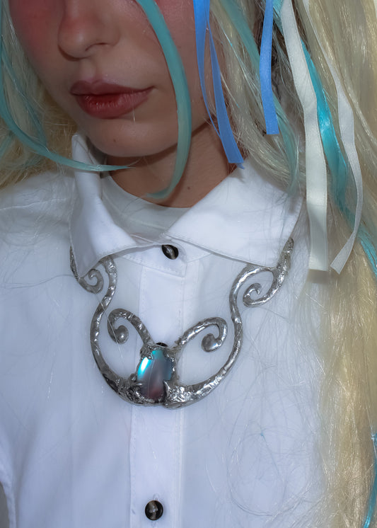 Iridescent Spiral Necklace