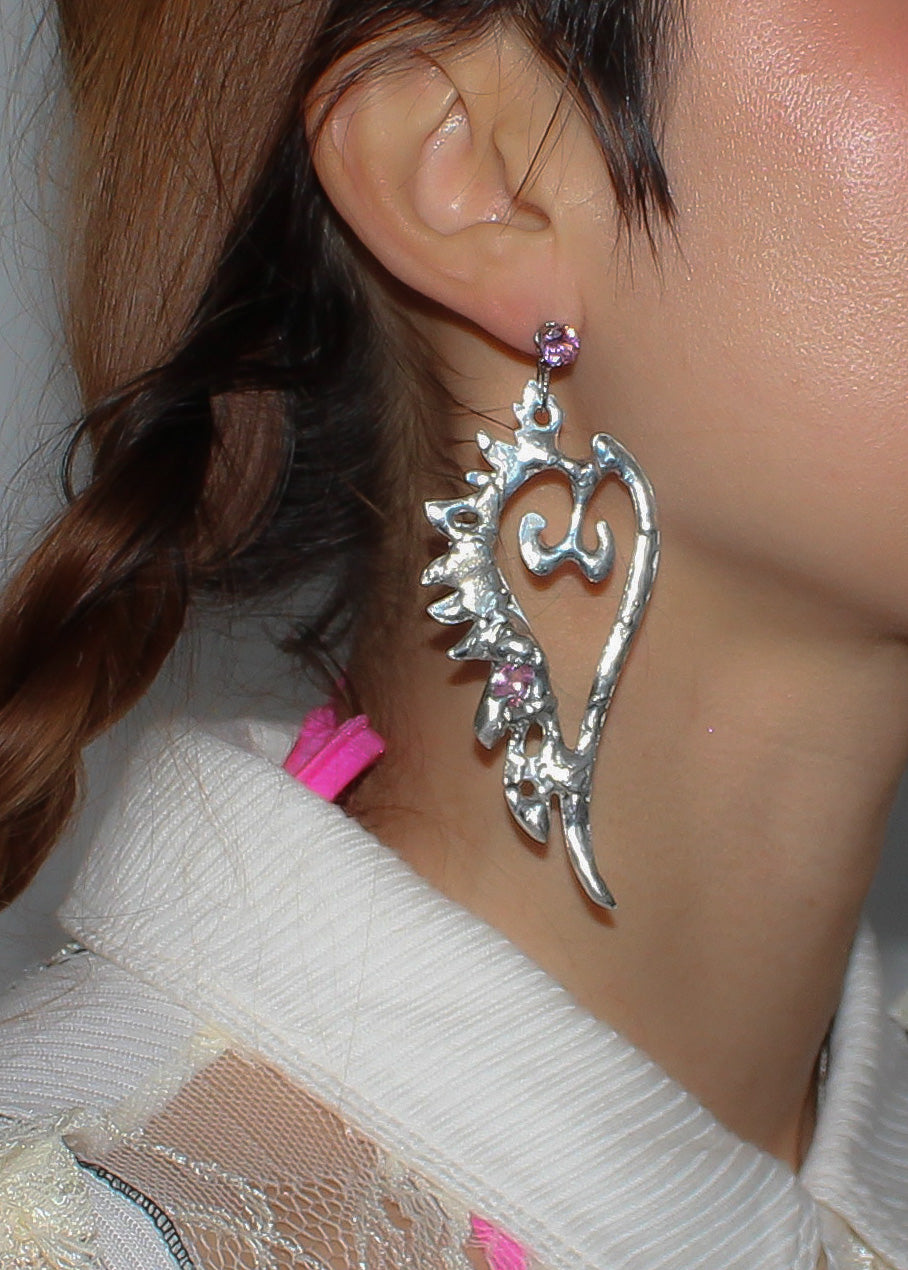 Silver Wing Earrings