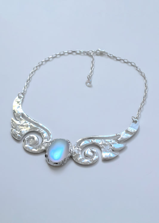 Iridescent Wing Necklace