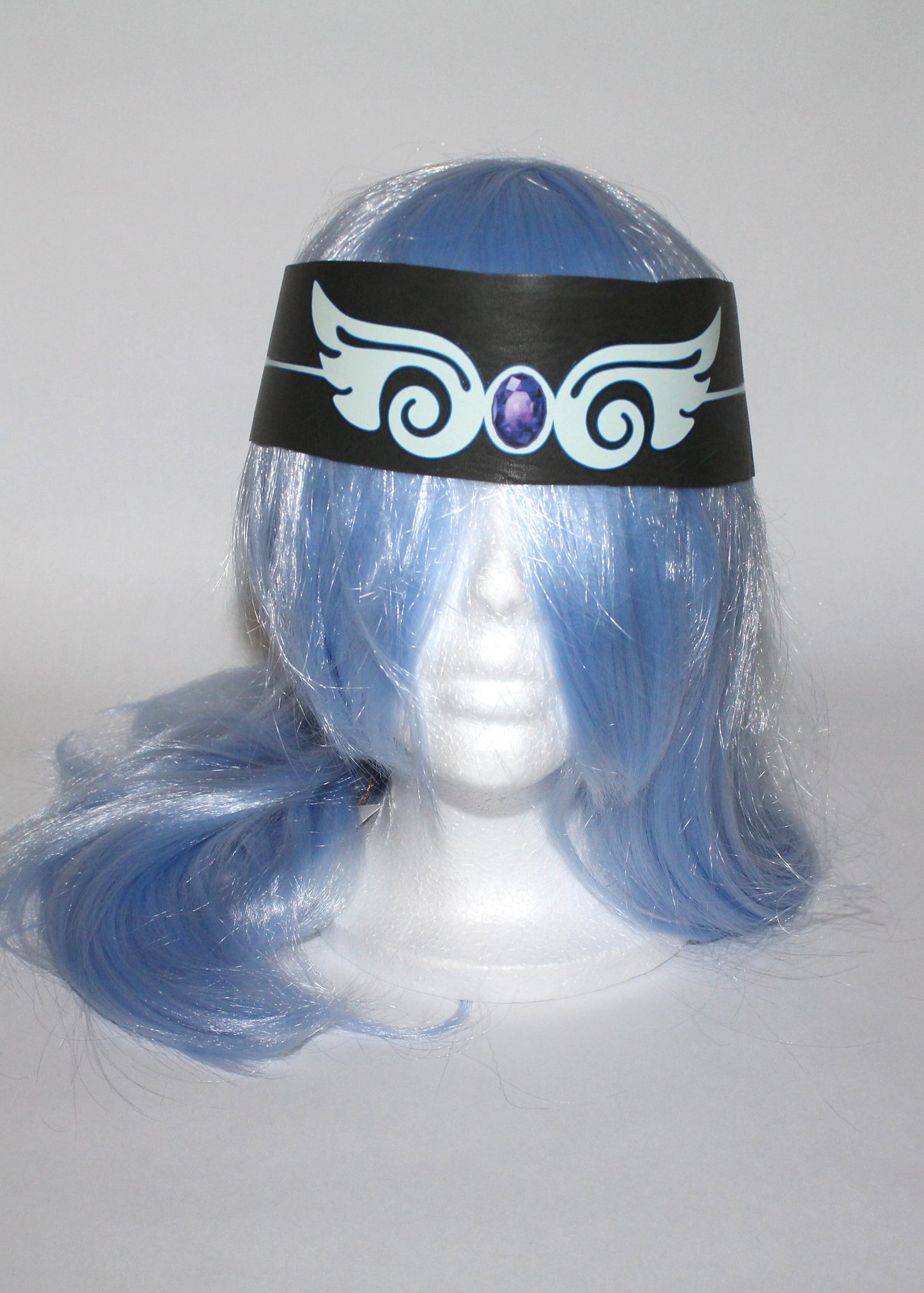 Black Leather Wing Headband