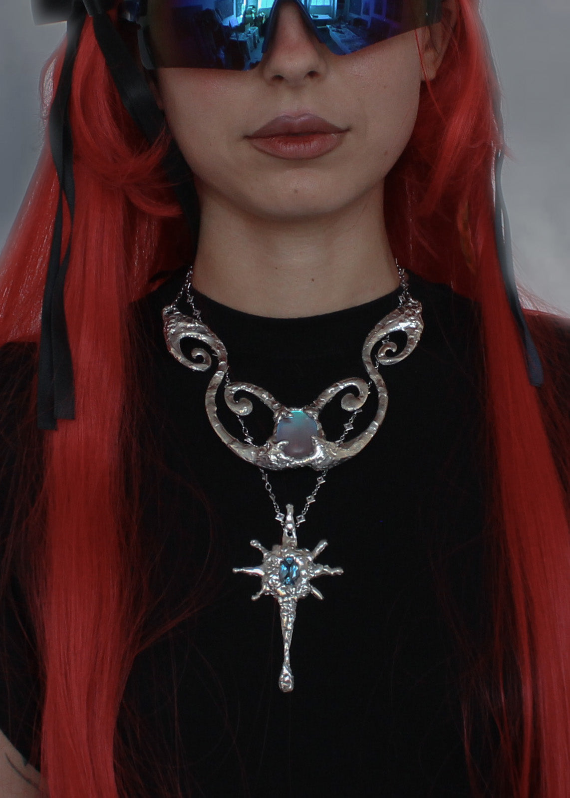 Aqua Moebius Necklace