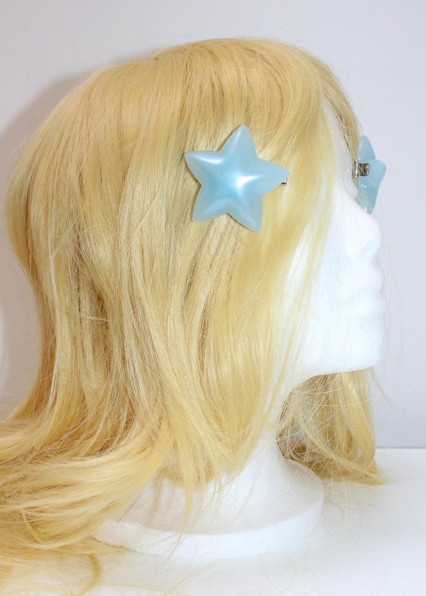 Blue Star Hair Clips