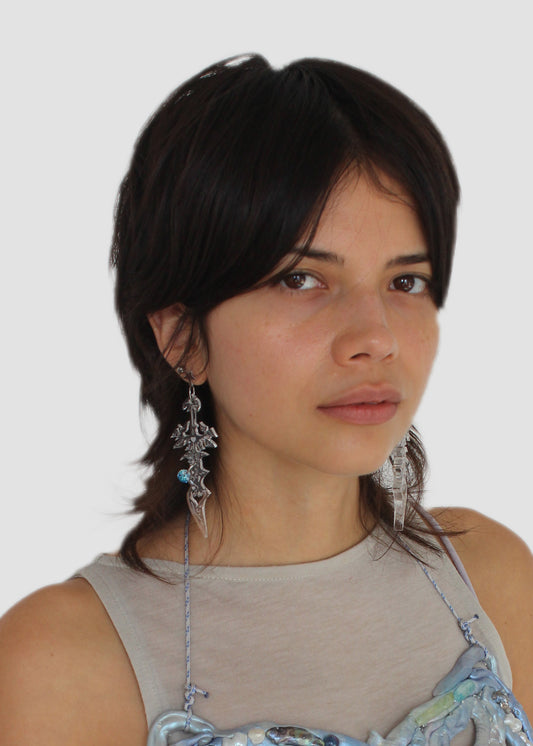 Spiky Star Sword Earrings