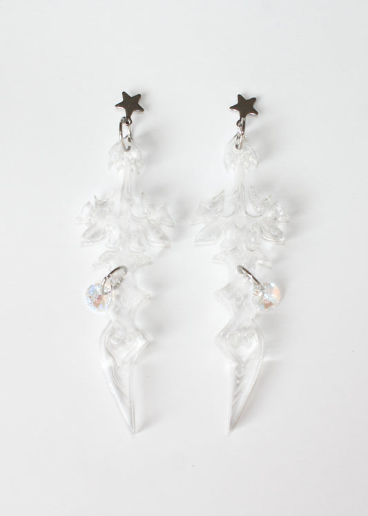 Spiky Star Sword Earrings