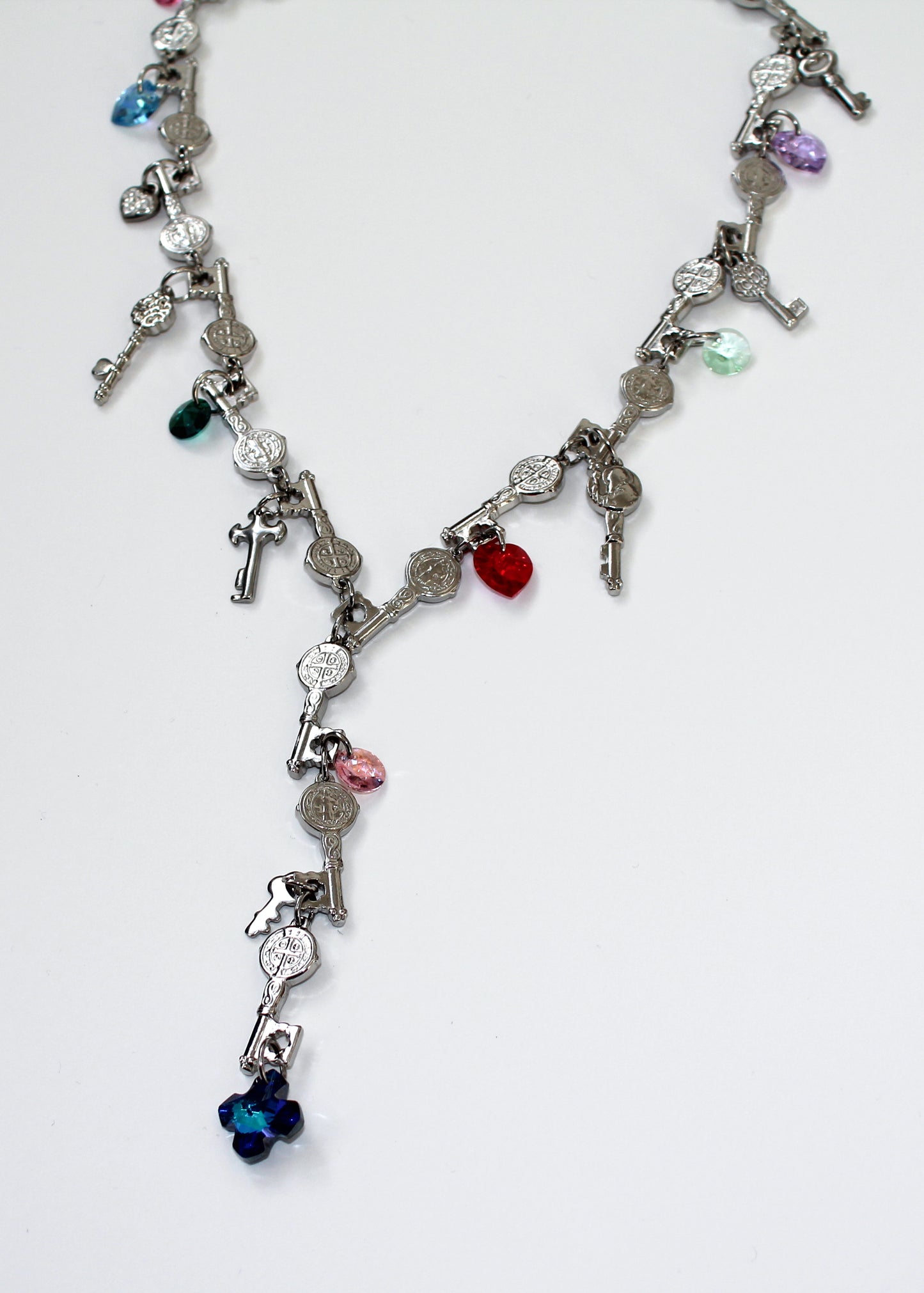 Medieval Key Drop Necklace