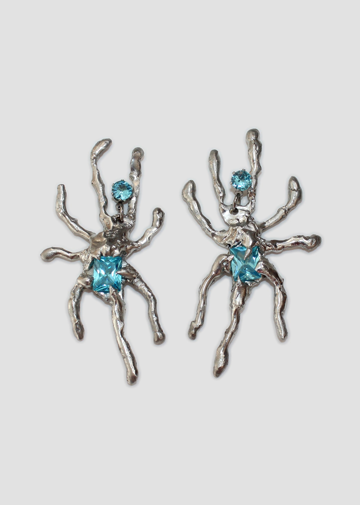 Aqua Bug Earrings