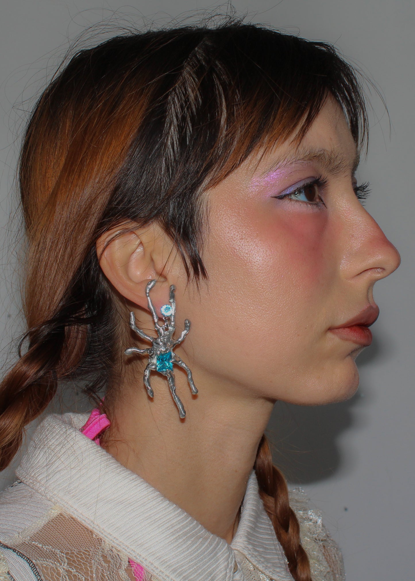 Aqua Bug Earrings