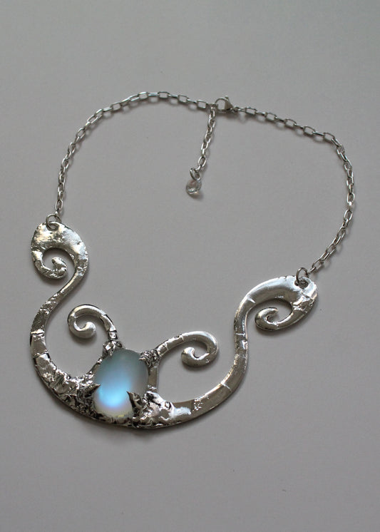 Iridescent Spiral Necklace