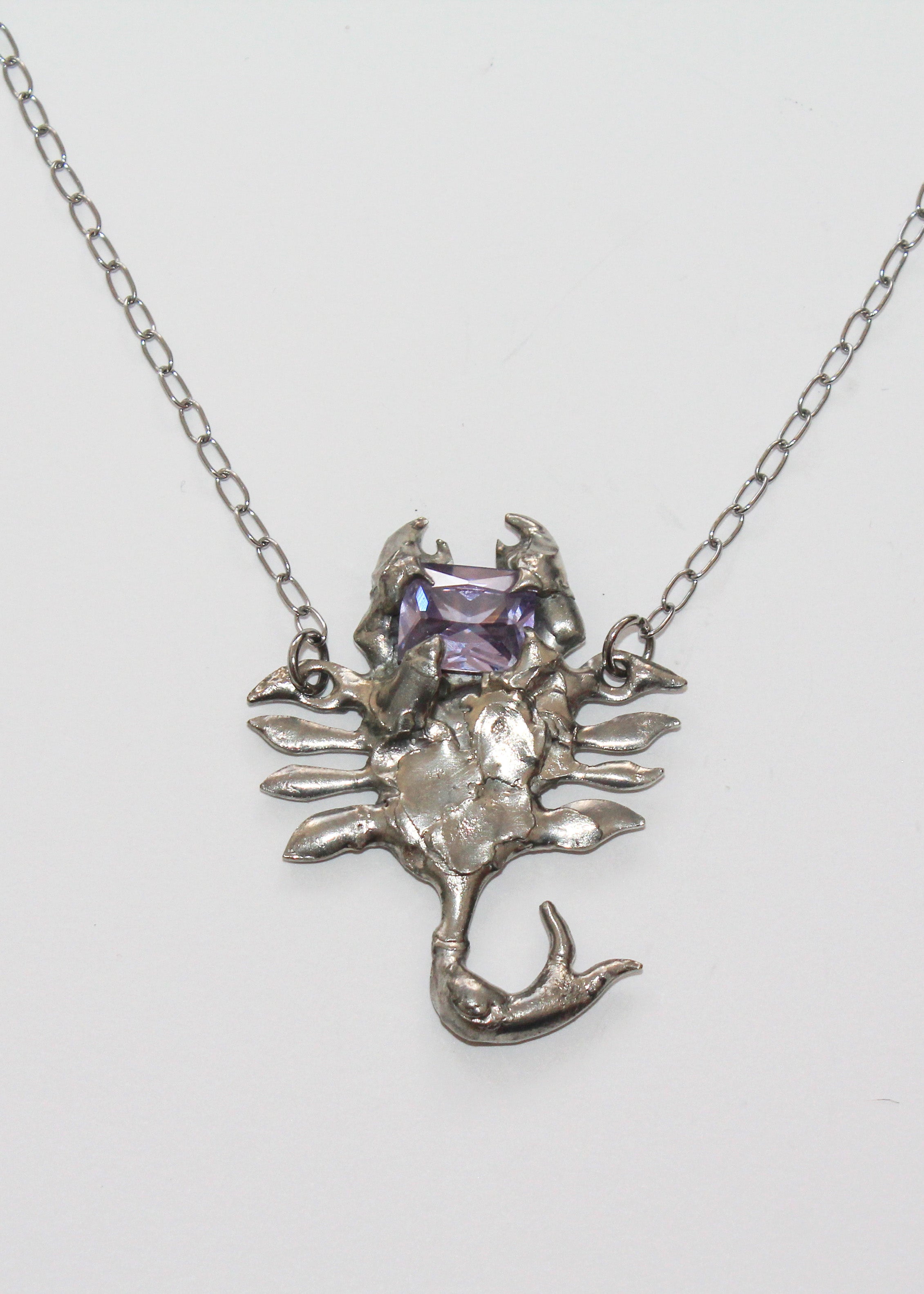 Lavender Scorpion Necklace – ESP by Emma Pryde
