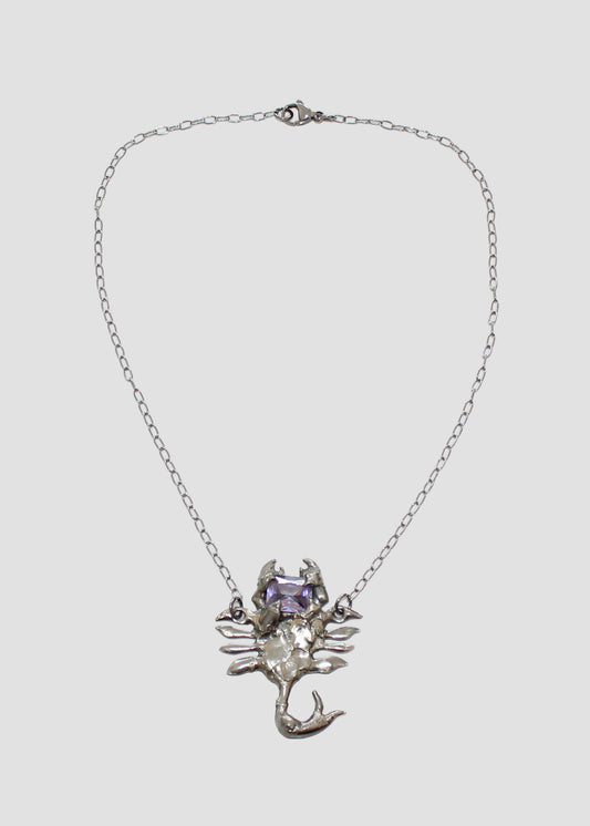 Lavender Scorpion Necklace