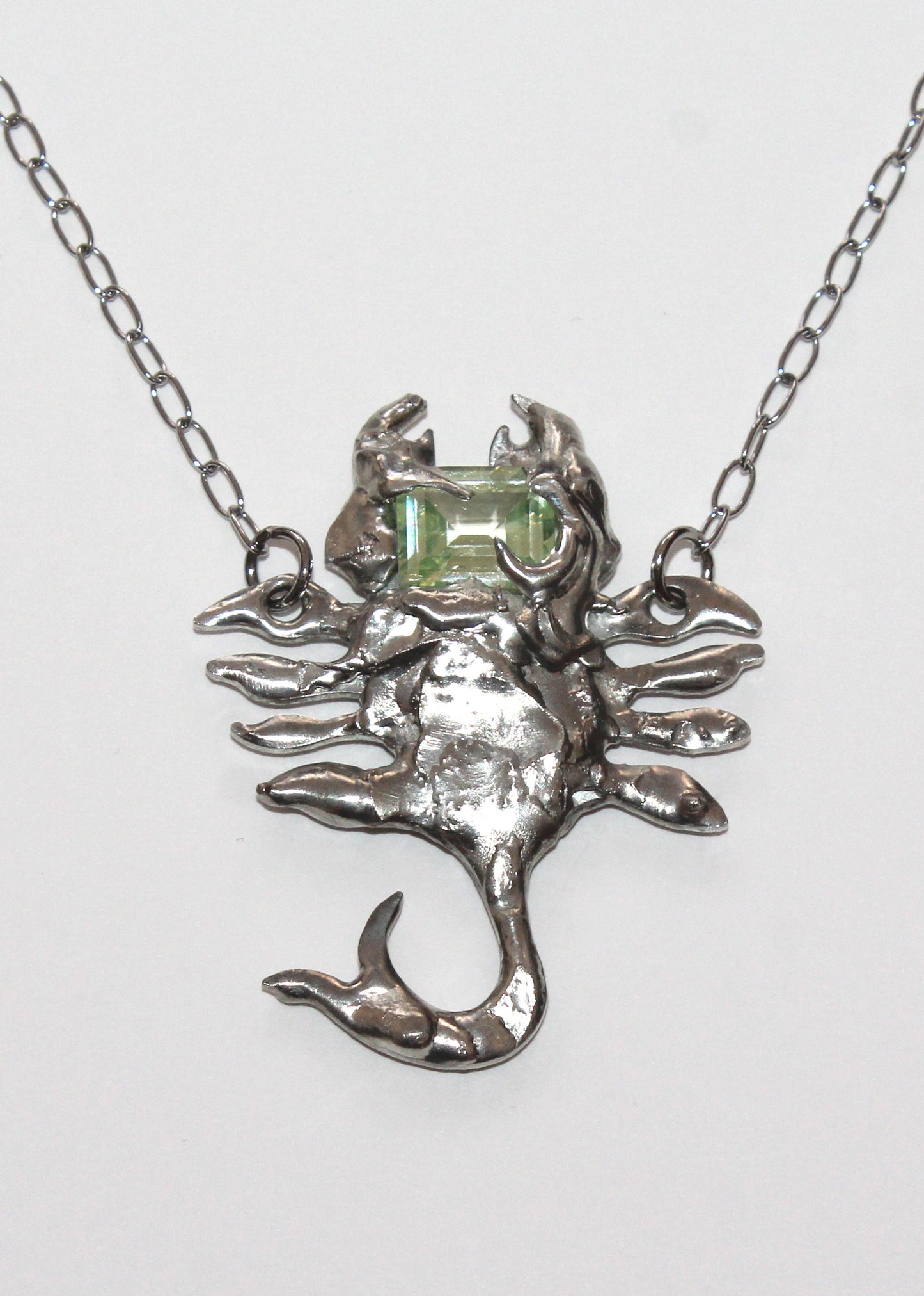 Lime Scorpion Necklace