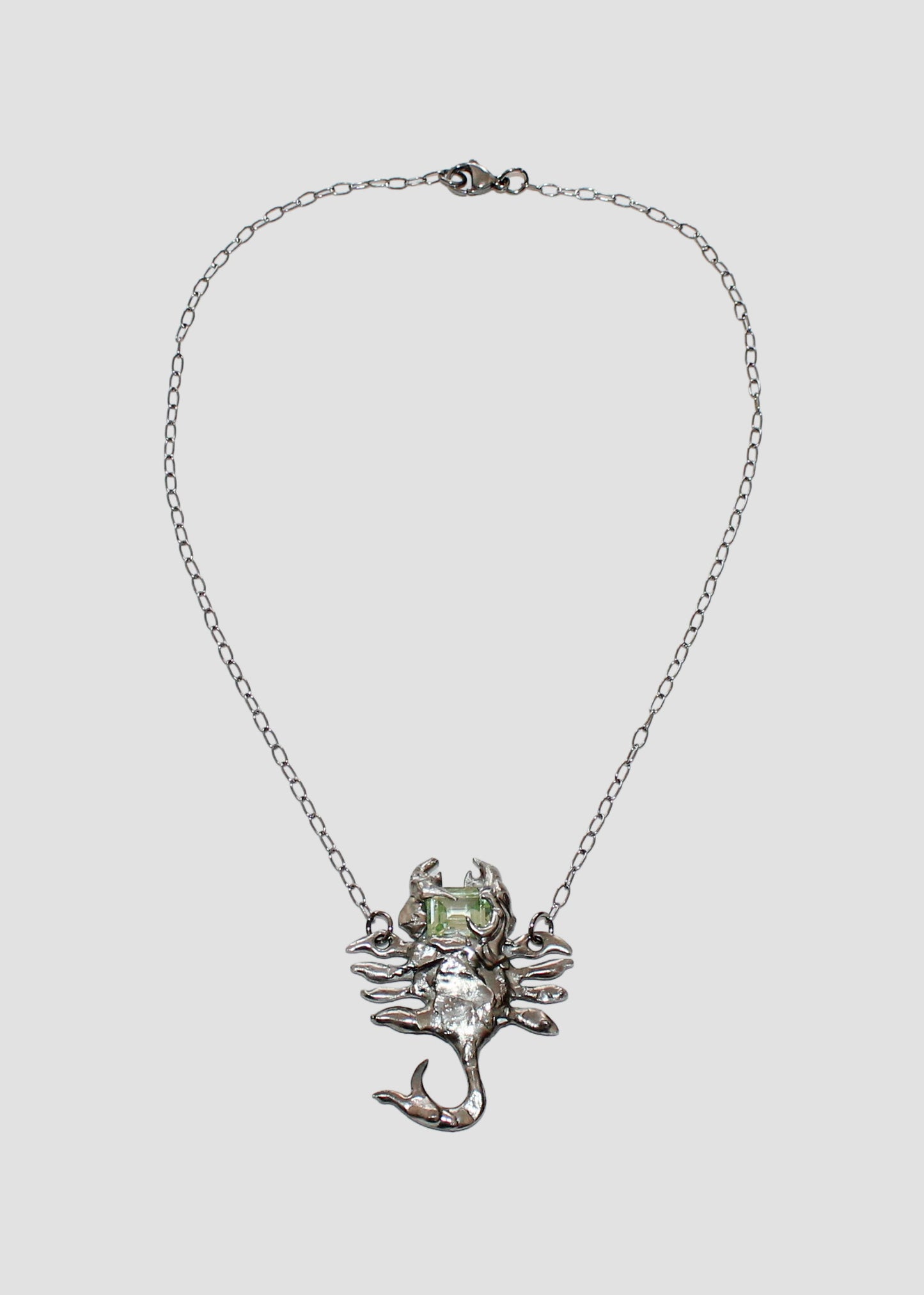Lime Scorpion Necklace