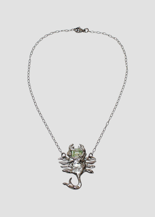Lime Scorpion Necklace