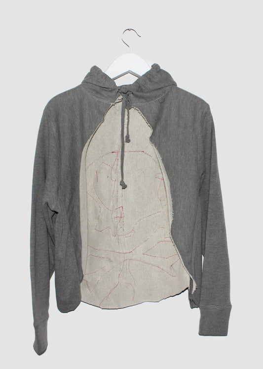 Grey Pirate Hoodie Cape