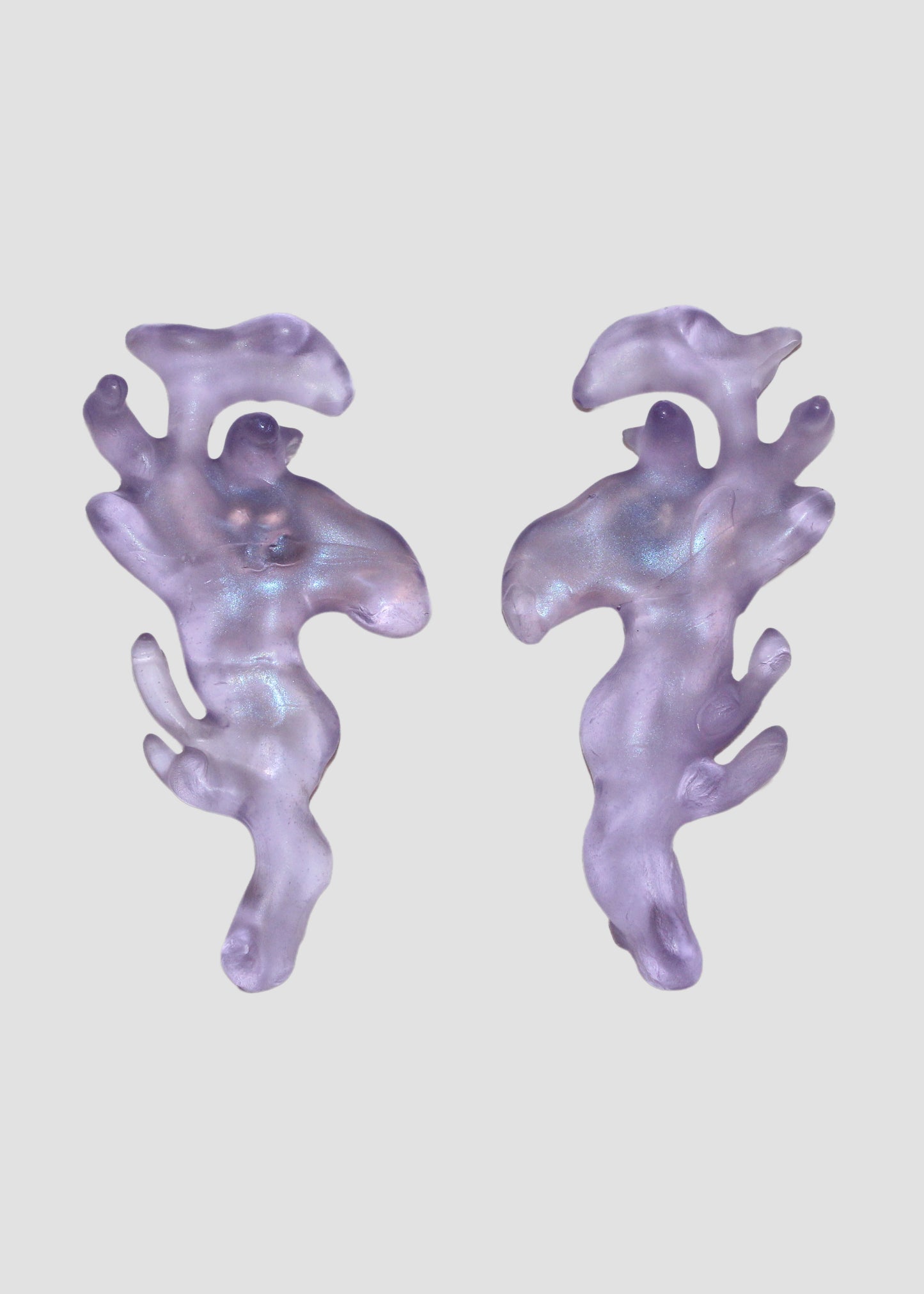 Purple Dragon Earrings