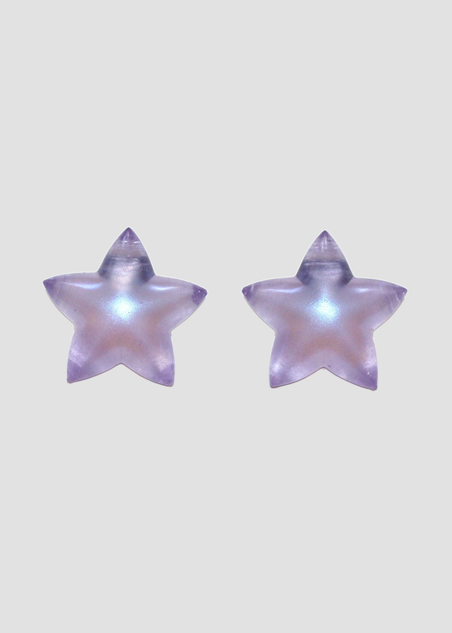 Purple Star Earrings