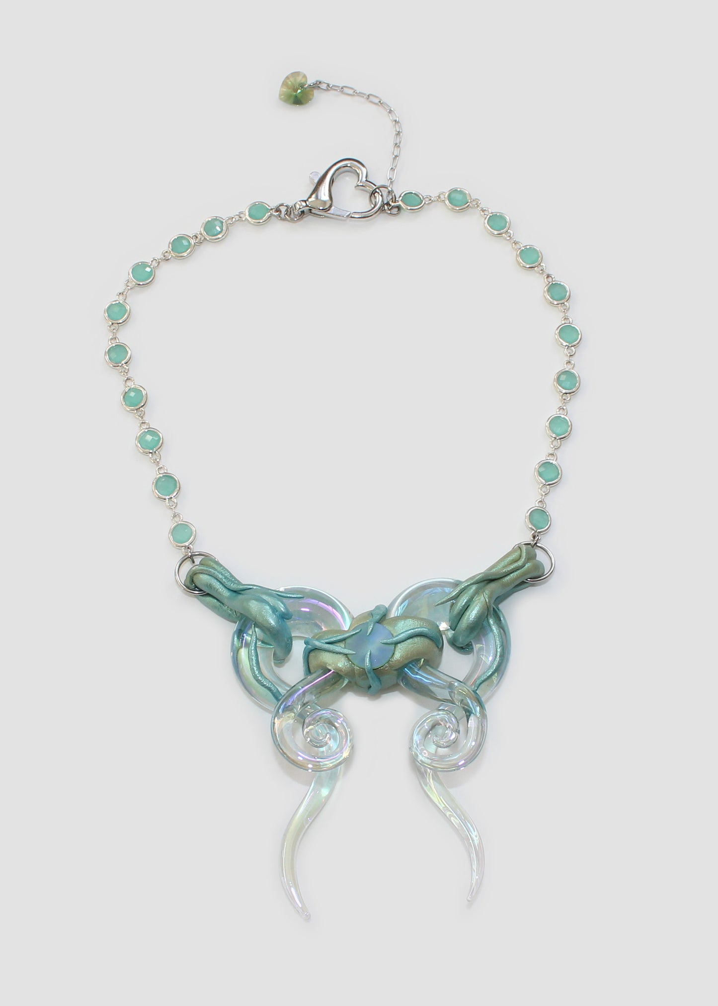 Sea Glass Bow Necklace