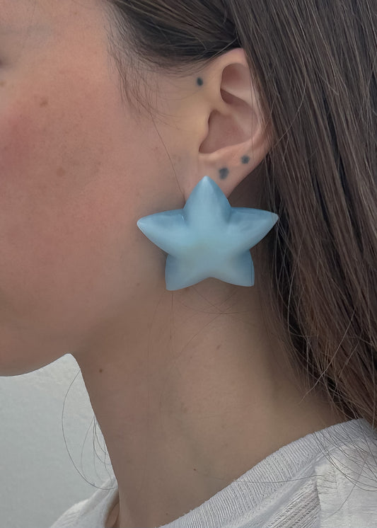 Blue Star Earrings