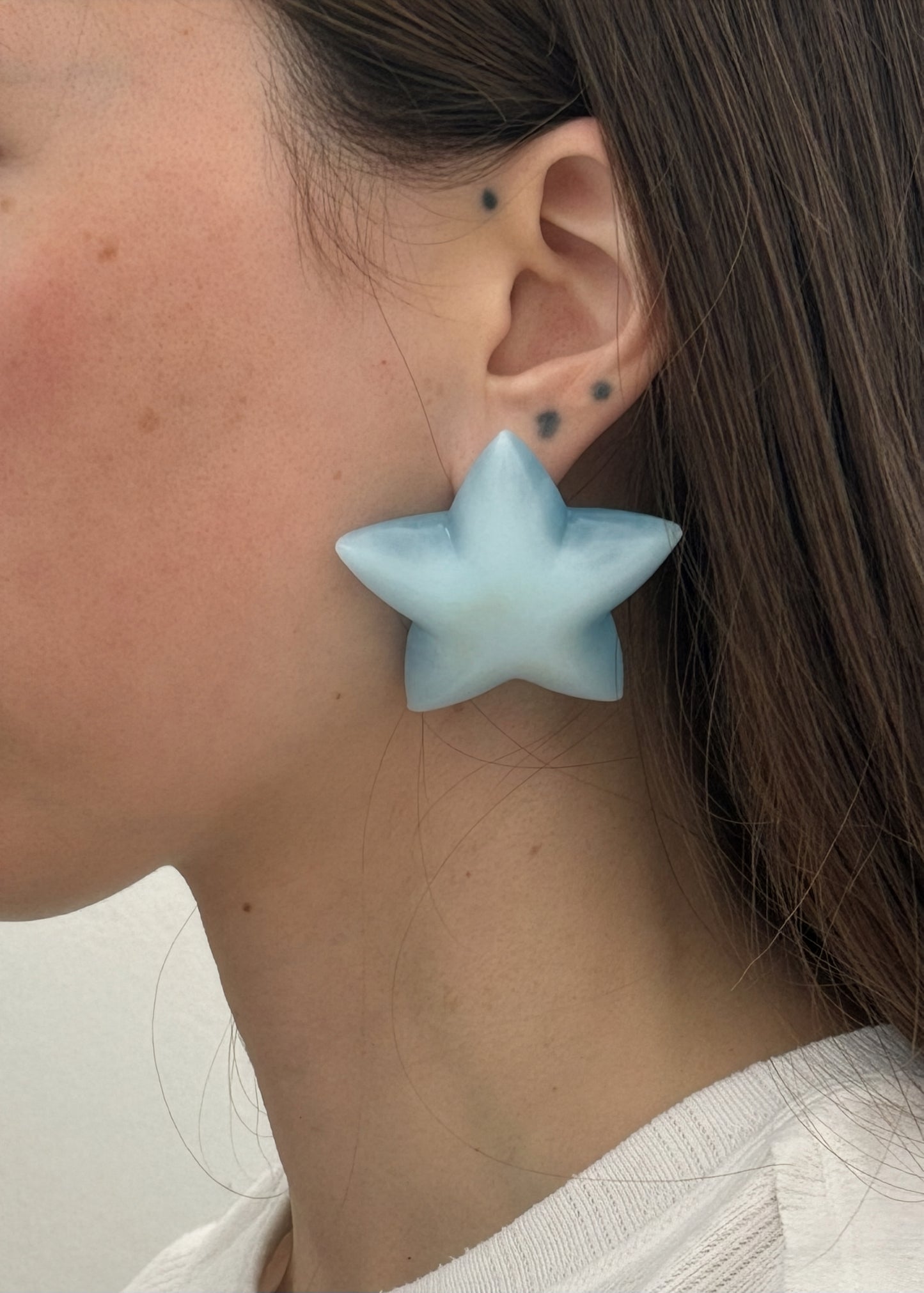 Blue Star Earrings